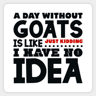 A day without goats is like Sticker